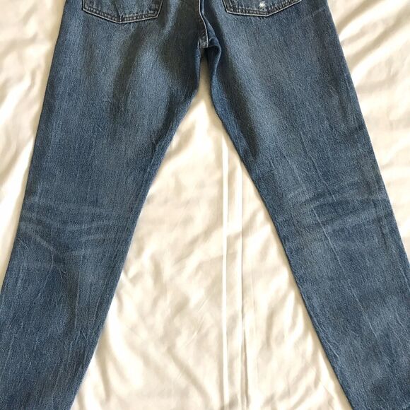 LEVI'S Women’s 26 X 28 The Wedgie Ankle Jeans Distressed Button Fly Style 22861 - Picture 5 of 11